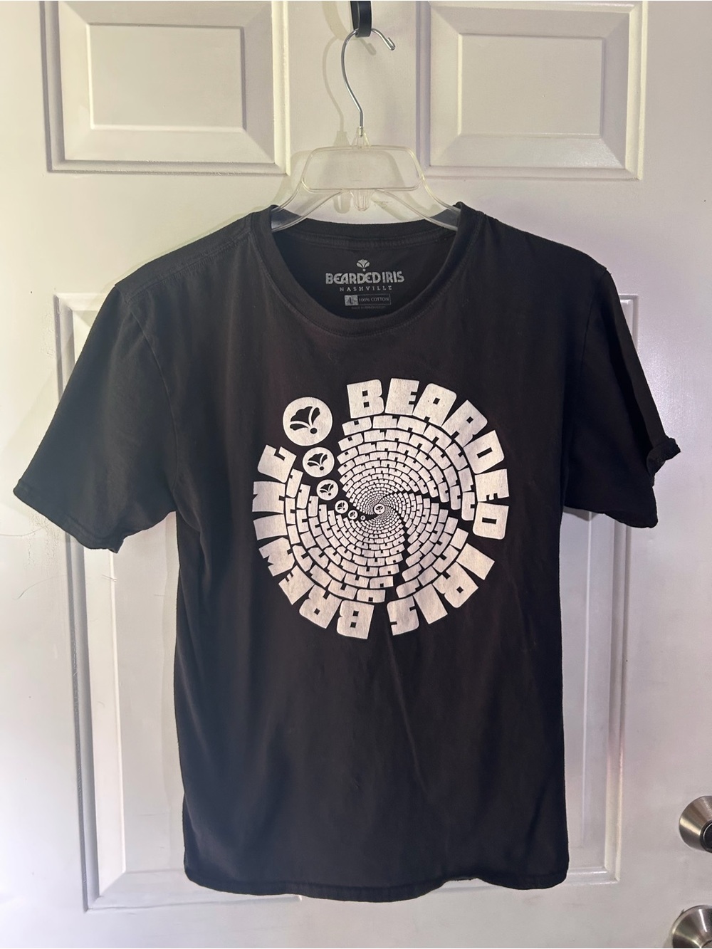 Bearded Iris brewing co blk cotton t-shirt L #nashville #musiccity #beer graphic